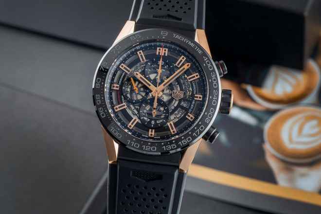 TAG Heuer Carrera Calibre HEUER 01 Kronograf Titan / Altın Ref. CAR2A5A.FT6044