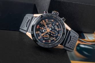 Thumbnail von TAG Heuer Carrera Calibre HEUER 01 Chronograph Titan / Gold Ref. CAR2A5A.FT6044