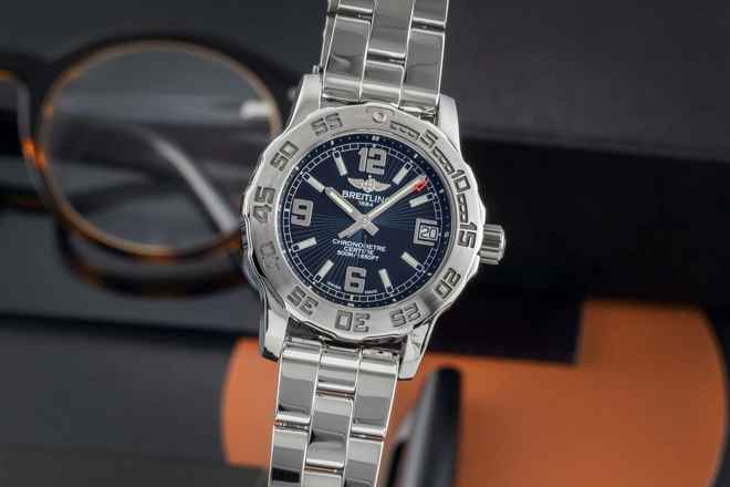 Breitling Colt Quartz Siyah Kadran Paslanmaz Çelik Quartz Kadın Saat Ref. A7738711 Belgeler 2013