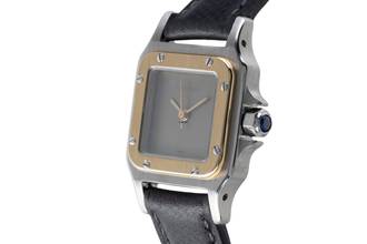 Thumbnail von Cartier Santos Lady Stahl / Gold Automatik Damenuhr Ref. 0902