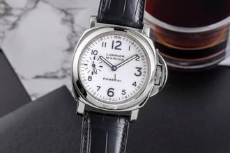 Thumbnail von Panerai Luminor Marina Stahl Handaufzug Herrenuhr Ref. PAM0003