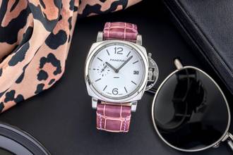 Thumbnail von Panerai Luminor Due Luna Stahl Automatik Herrenuhr Ref. PAM01306 B&P 2021