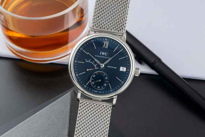 IWC Portofino Manuel Kurmalı Paslanmaz Çelik Erkek Saat Ref. IW510116 Kutu & Belgeler 2009