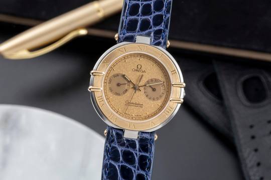Omega Constellation Day-Date Chronometer Day Date Stahl / Gold Quarz Herrenuhr 198.0145