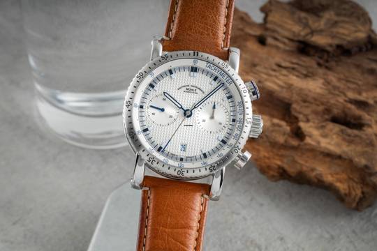 Mühle Teutonia I Chronograph Stahl Automatik Herrenuhr Ref. M1-29-65-200LBB&P