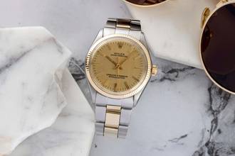 Thumbnail von Rolex Oyster Perpetual 34 Stahl / Gold Automatik Herrenuhr Ref. 1005 Klassiker
