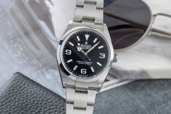  Rolex Explorer Oyster Edelstahl Automatik Herren Ref. 124270 Box & Papiere 2023 