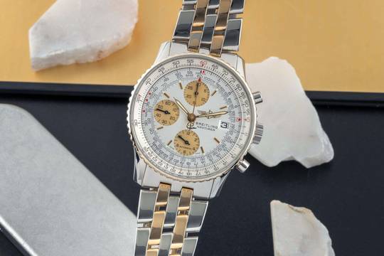 Breitling Navitimer Chronograph Stahl / Gold Automatik Herrenuhr Ref. B13019