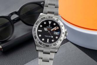 Thumbnail von Rolex Explorer II Black Dial Edelstahl Automatik Herrenuhr Ref. 216570 B&P 2020