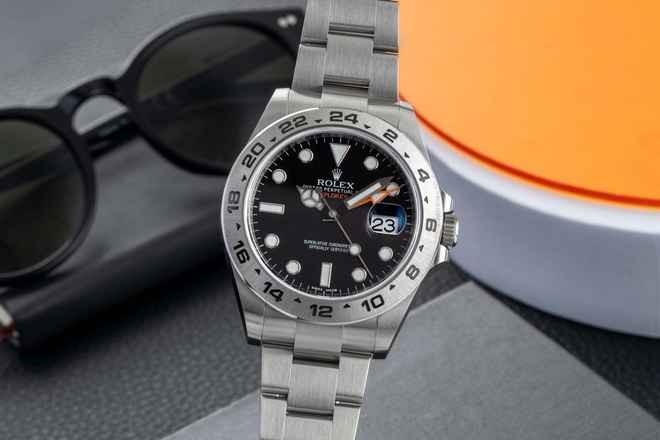  Rolex Explorer II Black Dial Edelstahl Automatik Herrenuhr Ref. 216570 B&P 2020 