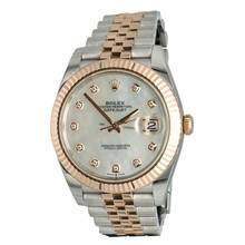 Thumbnail von Rolex Datejust 41 Everose/steel MOP Diamond dial Ref. 126331 Full set 2021
