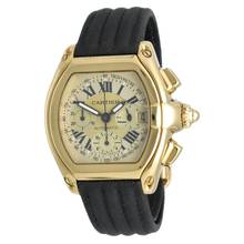 Thumbnail von Cartier Roadster Chronograph XL 18K Gold Champagner-Zifferblatt Ref. 2619 Komplettset