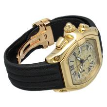 Thumbnail von Cartier Roadster Chronograph XL 18K Gold Champagner-Zifferblatt Ref. 2619 Komplettset