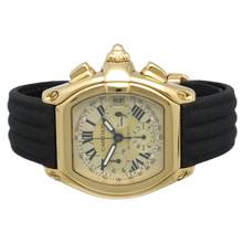 Thumbnail von Cartier Roadster Chronograph XL 18K Gold Champagner-Zifferblatt Ref. 2619 Komplettset