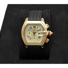 Thumbnail von Cartier Roadster Chronograph XL 18K Gold Champagner-Zifferblatt Ref. 2619 Komplettset