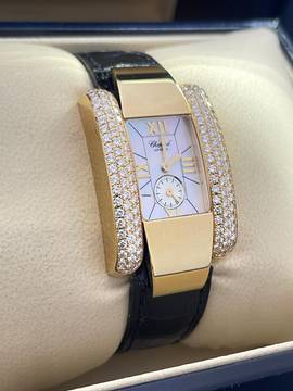 Chopard La Strada 23mm Ladies Watch Box/Papers La Strada 18k Yellowgold Diamonds Orig. Diamond Setting With box+Certificate from Chopard