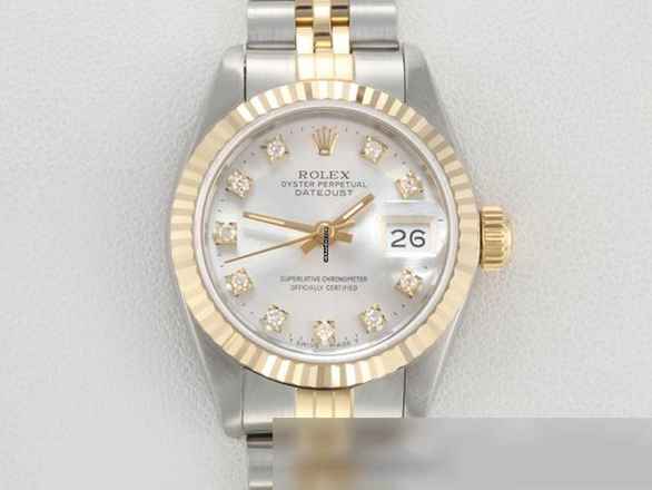  Rolex Lady-Datejust Edelstahl Gelbgold 750 Diamanten Automatik Gold Stahl Stainless Steel 18kt Yellow Gold Jubilé-band Chronometer Oyster 
