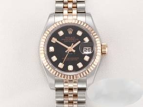 Thumbnail von Rolex Lady-Datejust 26mm 179171 2011 Stahl Rosegold 750 Diamanten Automatik Stainless Steel 18kt Rose Gold Jubilé-band Chronometer Oyster Black Dial