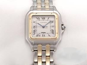 Thumbnail von Cartier Panthère Grosses Modell Edelstahl Gelbgold 750 Herren Damen Stahl Gold Steel