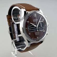 Thumbnail von Union Glashütte Noramis Chronograph Limited Edition Sachsen Classic 2023 limitiert 350 Stück weltweit neu Full Set inkl. Lederband mit Racing Lochung schwarz