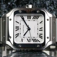 Thumbnail von Cartier Santos De Cartier Medium White WSSA0029 - New - Fullset 2026