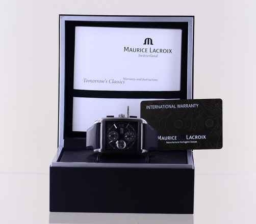  Maurice Lacroix Pontos Titan Chronograph Automatic 38 x 43mm Square Date Sports Top B+P 