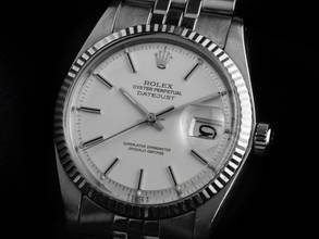 Thumbnail von Rolex Datejust 36 Ref.1601 1972 Full Set Original Vintage Unpoliert Datejust open 6/9 Stahl 18kt Weißgold