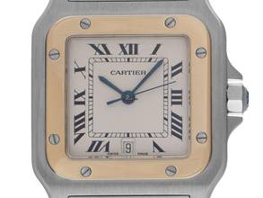 Thumbnail von Cartier Santos Galbée GM Großes Modell Ref.1566 1998 Full Set sehr gut Vintage Santos Galbee GM großes Modell
