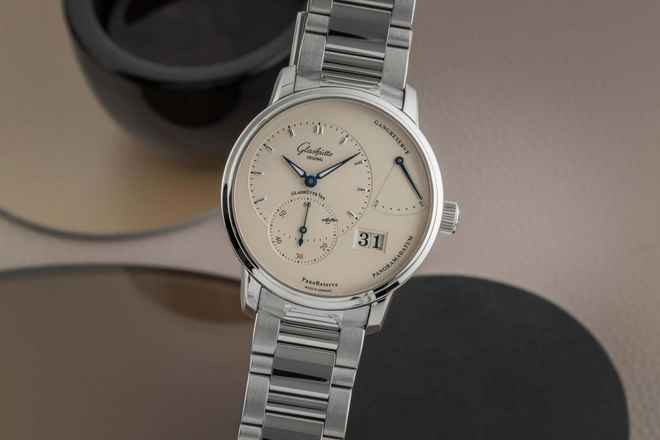  Glashütte Original PanoReserve Stahl Herrenuhr Ref.1-65-01-22-12-71 