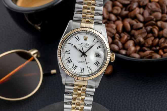 Rolex Datejust 36 Buckley Dial Çelik / Altın Otomatik Ref. 16013 Belgeler 1981