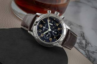 Thumbnail von Breguet Type XX - XXI - XXII Aeronavale Chronograph Stahl Automatik Ref. 3800/ST/92 B&P 1996
