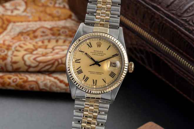 Rolex Datejust 36 Buckley Dial Oyster Perpetual Çelik Altın Otomatik Ref. 16013