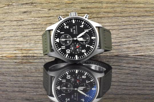 IWC Fliegeruhr Chronograph Pilot Chronograph IW377709 Black Dial unpoliert Full Set