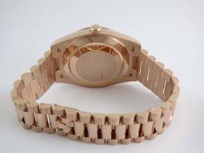 Thumbnail von Rolex Day-Date 40 Choco Dial Everrose / Diamond Bezel