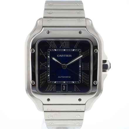  Cartier Santos Large Blue dial 