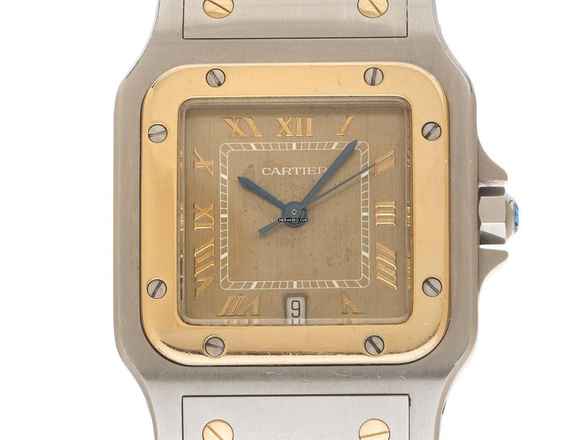  Cartier Santos Galbée GM großes Modell Ref.187901 Bj.1995 Box&Beschreibung sehr gut Vintage Santos Galbee GM großes Modell 
