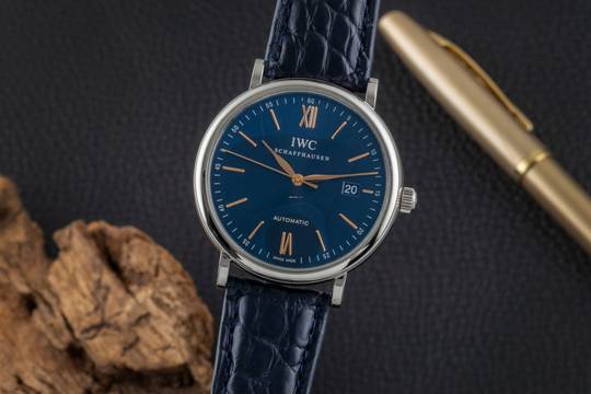 IWC Portofino Otomatik 40 Mavi Kadran Çelik Otomatik Erkek Saat Ref. IW356523