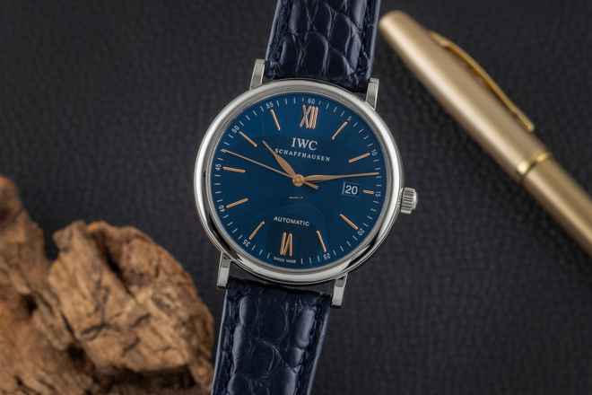 IWC Portofino Otomatik 40 Mavi Kadran Çelik Otomatik Erkek Saat Ref. IW356523