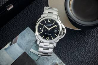 Thumbnail von Panerai Luminor Marina Automatic Stahl Automatik Herrenuhr Ref PAM00050 Box & Papiere 2000