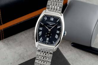 Thumbnail von Longines Evidenza Automatik Edelstahl Herrenuhr Ref. L2.642.4 Box & Papiere