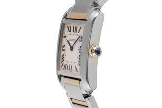 Thumbnail von Cartier Tank Française Edelstahl / Gold Quarz Damenuhr Ref. W51006Q4 2301