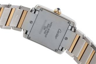 Thumbnail von Cartier Tank Française Edelstahl / Gold Quarz Damenuhr Ref. W51006Q4 2301