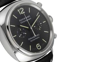 Thumbnail von Panerai Radiomir Chronograph Stahl Automatik Herrenuhr Ref. PAM00369 B&P 2011