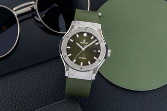 Thumbnail von Hublot Classic Fusion Titan Automatik Green Dial Ref. 542.NX.8970.RX Box