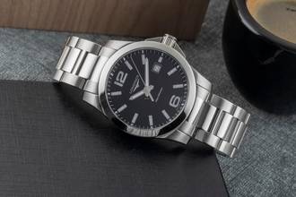 Thumbnail von Longines Conquest Classic Edelstahl Herrenuhr Ref. L3.759.4.58.6 B&P 2018