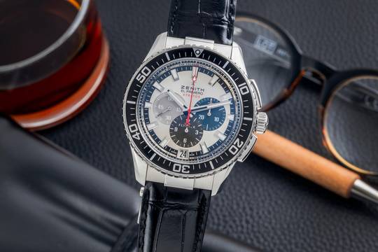 Zenith El Primero Stratos Flyback Felix Baumgartner 03.2066.405/69.R515 B&P