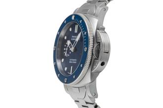 Thumbnail von Panerai Submersible Blue Notte Stahl Automatik Herrenuhr Ref. PAM01068 B&P 2021