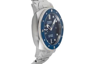 Thumbnail von Panerai Submersible Blue Notte Stahl Automatik Herrenuhr Ref. PAM01068 B&P 2021