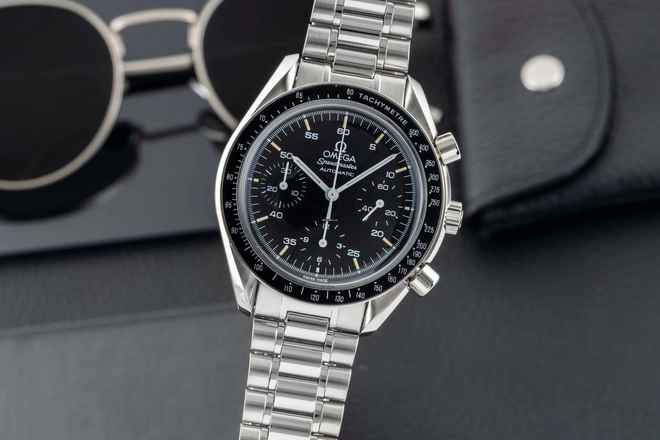  Omega Speedmaster Reduced Chronograph Stahl Automatik Ref. 3510.50.00 Klassiker 