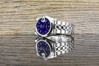 Thumbnail von Tudor Prince Oysterdate 74000N NOS / UNGETRAGEN Blue Dial - Full Set 2007